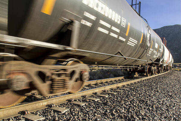 Cajon Pass Art Print featuring the photograph Steel On Steel 2 by Jim Moss