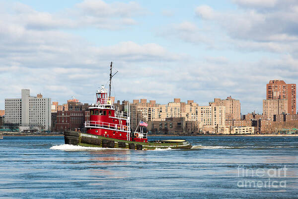 Clarence Holmes Art Print featuring the photograph Tugboat Turecamo Girls by Clarence Holmes