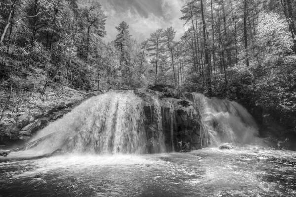 Appalachia Art Print featuring the photograph Turtletown Creek in Black and White by Debra and Dave Vanderlaan