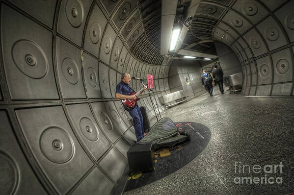 Yhun Suarez Art Print featuring the photograph Underground Blues by Yhun Suarez