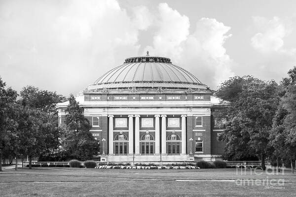 American Art Print featuring the photograph University of Illinois Foellinger Auditorium by University Icons