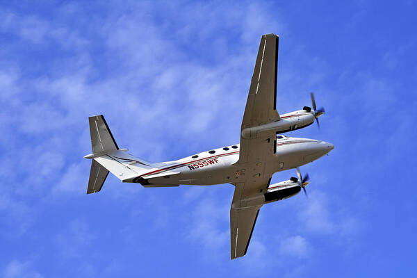 Beechcraft Art Print featuring the photograph Up and Away by Jason Politte