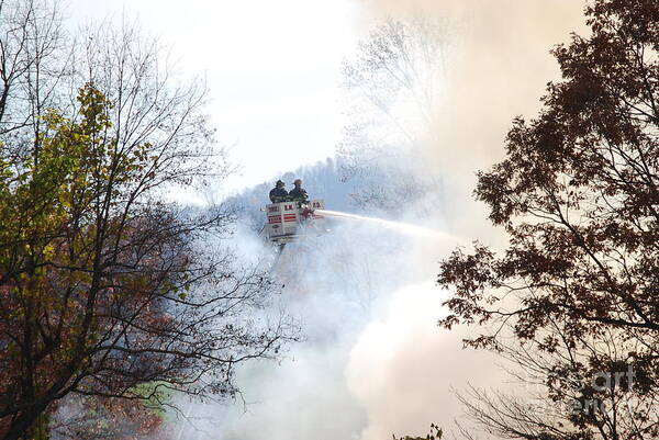 Fire Art Print featuring the photograph Up In Smoke by Eric Liller