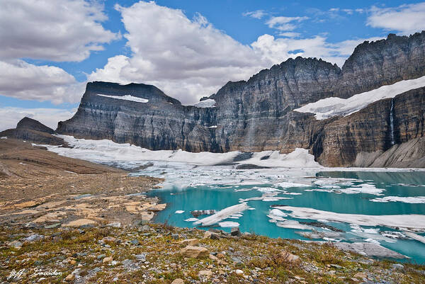 Beauty In Nature Art Print featuring the photograph Upper Grinnell Lake and Glacier by Jeff Goulden