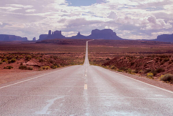 Utah Art Print featuring the photograph US Highway 163 by Nicholas Blackwell