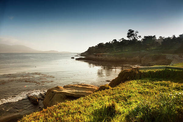 Water's Edge Art Print featuring the photograph Usa, California, Big Sur, Coastline And by Pgiam