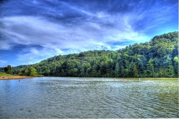 Strouds Art Print featuring the photograph Vacation lake by Jonny D