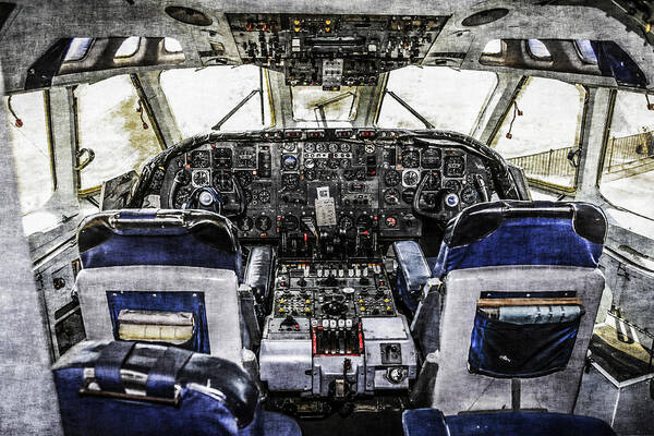 Vickers Art Print featuring the photograph VC10 Flight-deck by Chris Smith