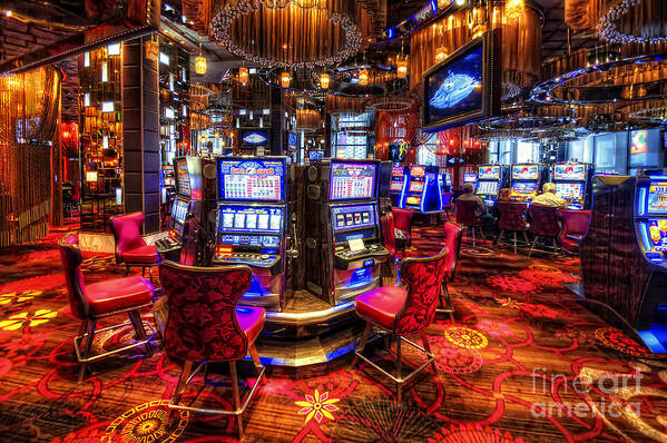 Art Art Print featuring the photograph Vegas Slot Machines 2.0 by Yhun Suarez