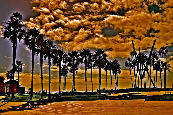 Landscape Art Print featuring the photograph Venice Beach California by Joe Burns