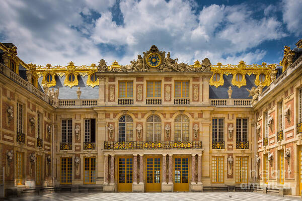 Europa Art Print featuring the photograph Versailles Courtyard by Inge Johnsson
