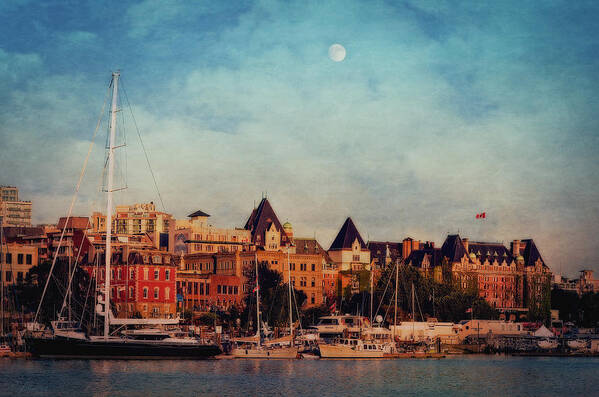 Harbor Art Print featuring the photograph Victoria Historic Buildings by Maria Angelica Maira