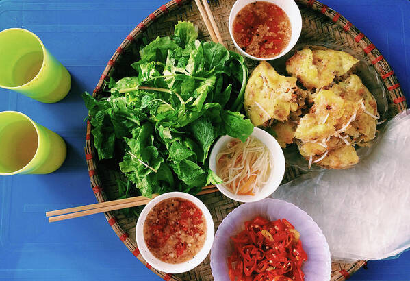 Southeast Asia Art Print featuring the photograph Vietnamese Local Food - Banh Xeo by Quynh Anh Nguyen