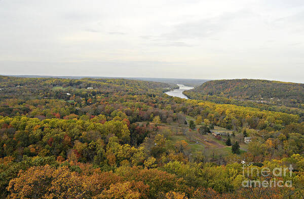 Bucks County Art Print featuring the photograph View from Bowman's Tower North by Addie Hocynec