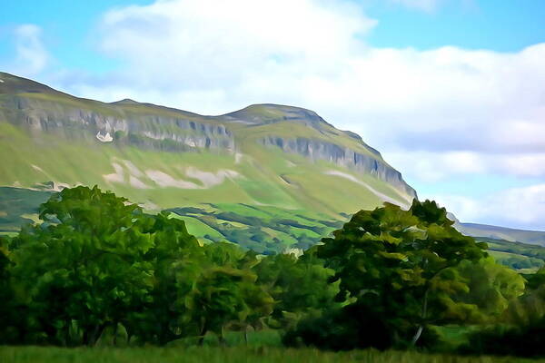 Mountain Art Print featuring the photograph View of Ben Bulben by Norma Brock