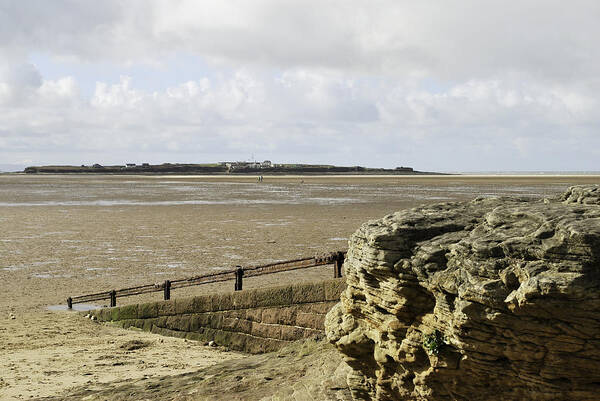 Hilbre Island Art Print featuring the photograph View over to Hilbre by Spikey Mouse Photography