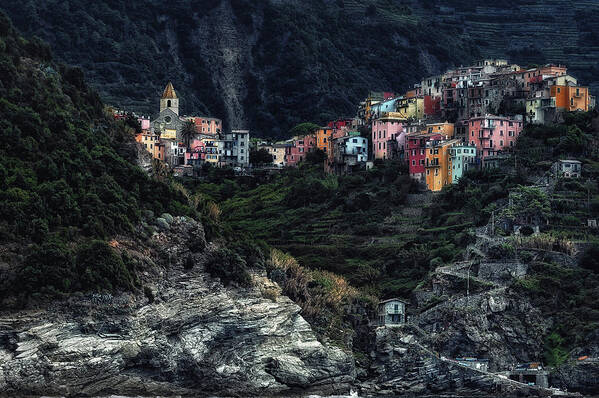 Rural Art Print featuring the photograph Village -on The Rocks- by Piet Flour