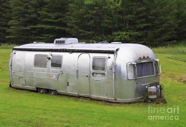 Airstream Art Print featuring the photograph Vintage Airstream Trailer by Edward Fielding