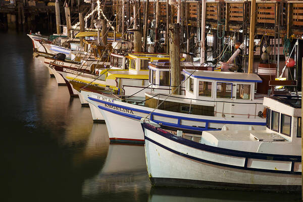 3scape Art Print featuring the photograph Vintage Fishing Boats by Adam Romanowicz