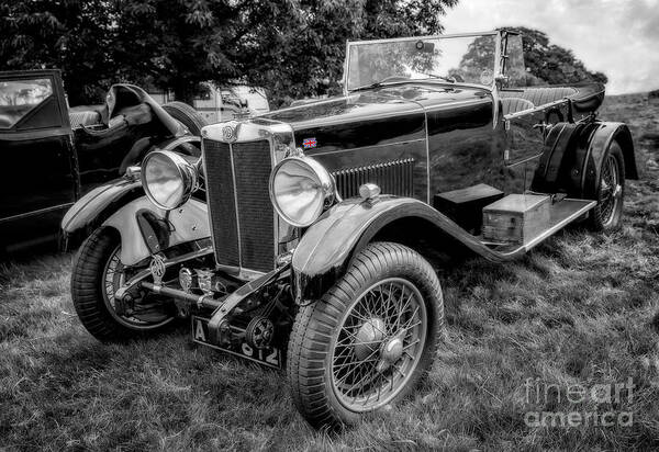Mg Art Print featuring the photograph Vintage MG by Adrian Evans