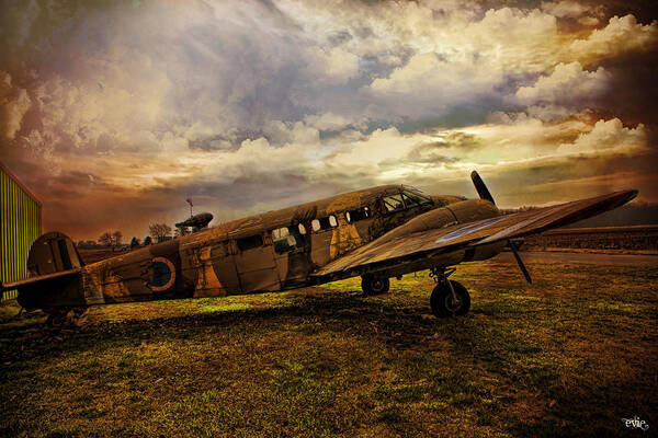 Aeroplane Art Print featuring the photograph Vintage Plane by Evie Carrier