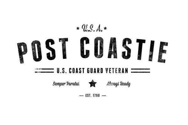 U.s. Coast Guard Art Print featuring the photograph Vintage Post Coastie by Tom DiFrancesca