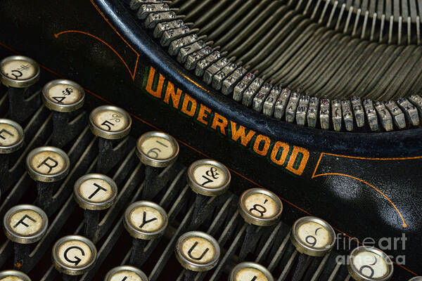 Paul Ward Art Print featuring the photograph Vintage Typewriter by Paul Ward