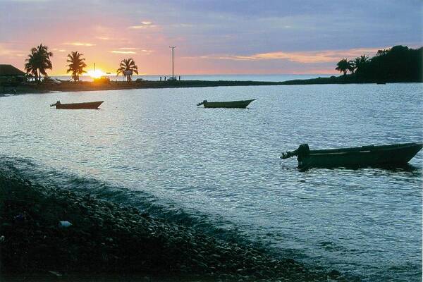 Waitukubuli Art Print featuring the photograph Waitukubuli Sunset by Robert Nickologianis