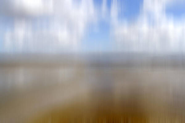 Abstract Art Print featuring the photograph Walk on the beach by Kevin Round