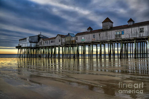 Old Orchard Beach Art Print featuring the photograph Walking on Water by Brenda Giasson