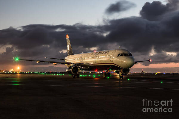 Airbus Art Print featuring the photograph Waning Light by Alex Esguerra