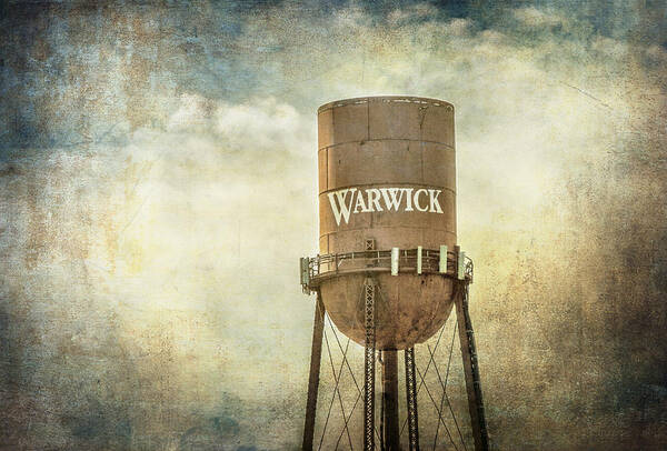 Water Tower Art Print featuring the photograph Warwick Water Tower by Cathy Kovarik