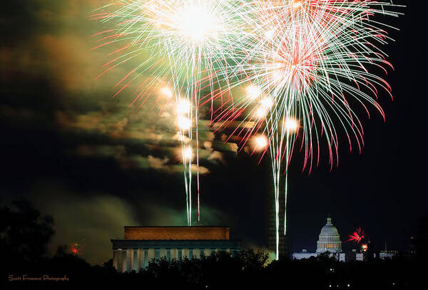  Art Print featuring the photograph Washington DC 4th of July 2013 by Scott Fracasso