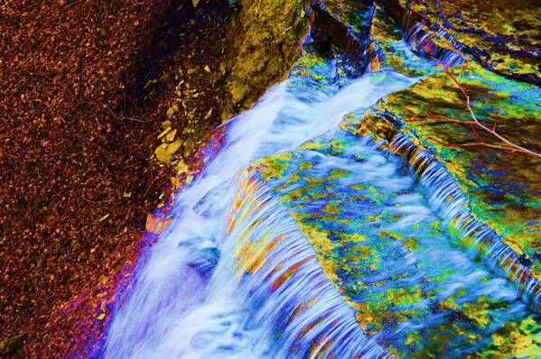 Waterfalls Art Print featuring the photograph Water Art by Stacie Siemsen