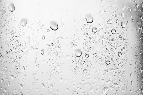 White Background Art Print featuring the photograph Water drops texture by Sbayram