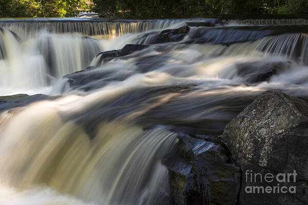 Waterfall Art Print featuring the photograph Water Paths by Dan Hefle