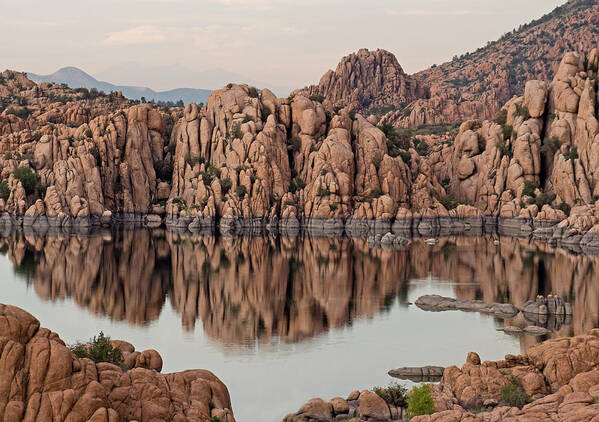 Prescott Art Print featuring the photograph Watson Lake Tranquility by Angie Schutt