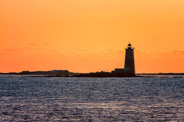 Ft Stark Art Print featuring the photograph Whaleback Light by Jeff Sinon