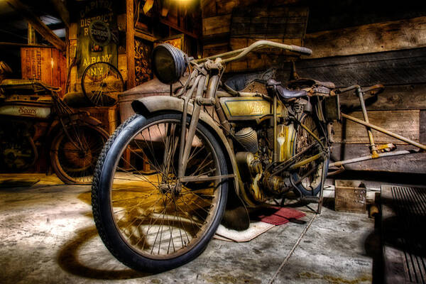 Motorcycle Art Print featuring the photograph Wheels Through Time 7 by Michael White