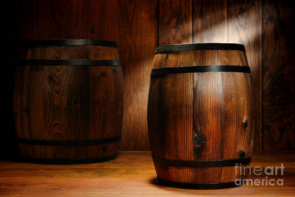 Barrel Art Print featuring the photograph Whisky Barrel by Olivier Le Queinec