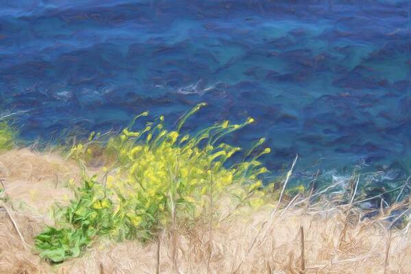 Beach Art Print featuring the digital art Wild Flowers by Katherine Erickson