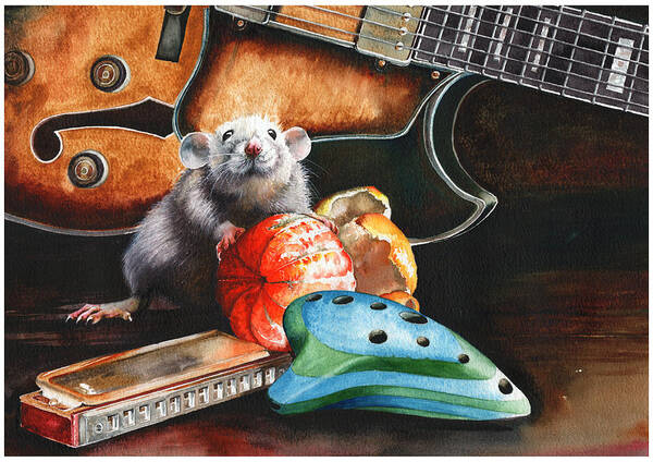 Music Art Print featuring the painting Wild Thing by Peter Williams