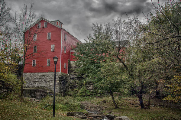 Buildings Art Print featuring the photograph Williamsville Water Mill 7D08149hdr by Guy Whiteley