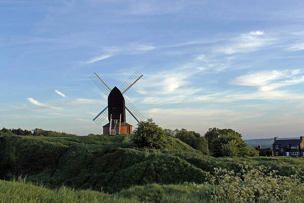 Brill Windmill Art Print featuring the photograph Windmill on Brill Common by Tony Murtagh