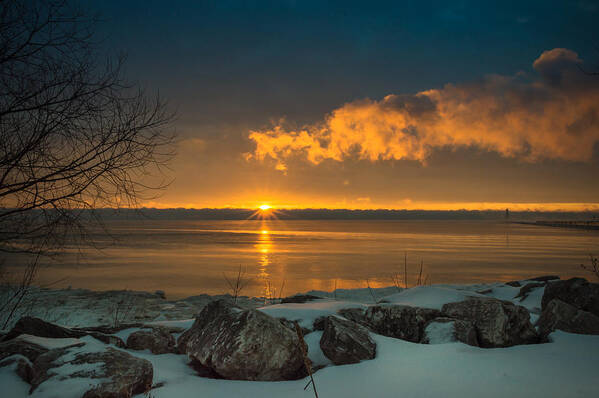 Sunrise Art Print featuring the photograph Winter Delight by James Meyer