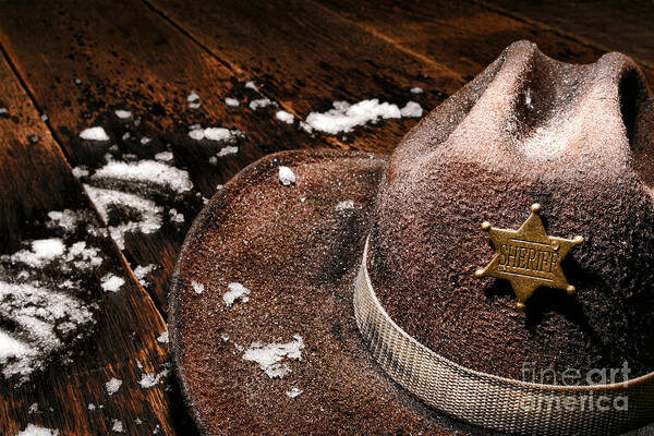 Sheriff Art Print featuring the photograph Winter Duty by Olivier Le Queinec
