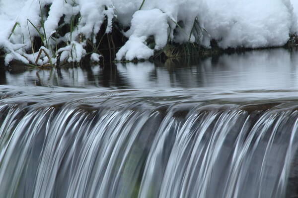 Winter Waterfall Art Print featuring the photograph Winter Waterfall by Richard Cheski