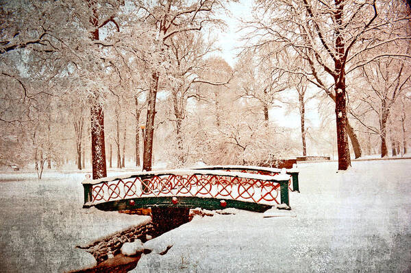 Bridge Art Print featuring the photograph Winter's Bridge by Marty Koch