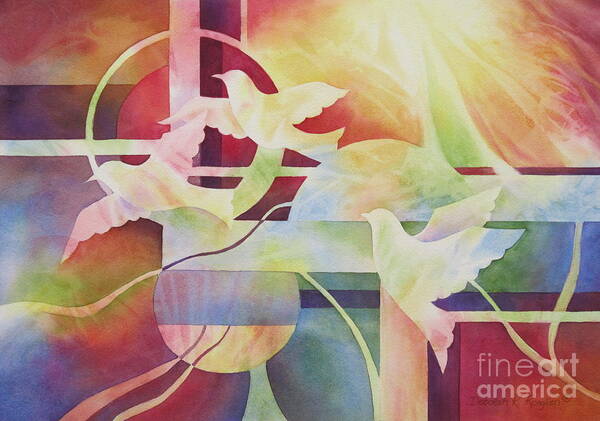 World Peace Art Print featuring the painting World Peace 2 by Deborah Ronglien
