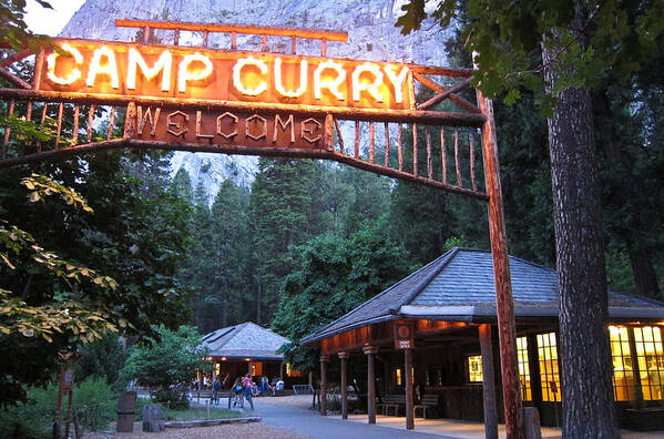 Yosemite Curry Village Art Print featuring the photograph Yosemite Curry Village by Shane Kelly